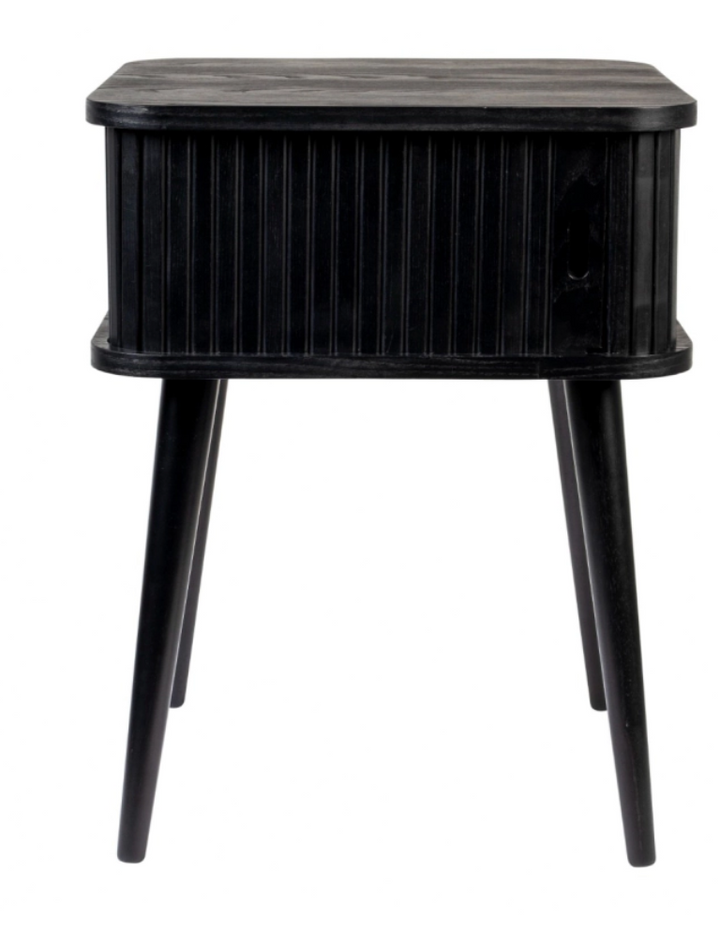 Mila Bedside Table Black