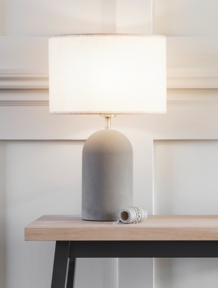 Concrete Narrow Table Lamp