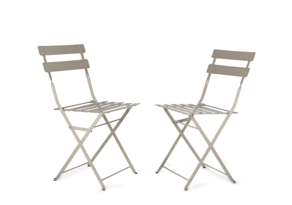 Rive Outdoor Bistro Chairs (Pair)